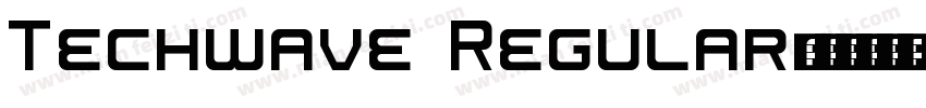 Techwave Regular字体转换